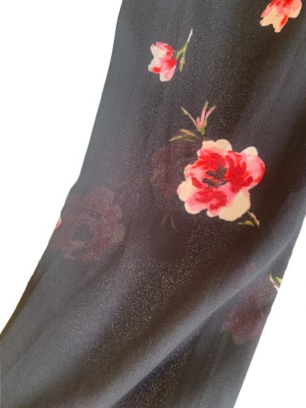 NWT Highline Collective Black Floral Wrap Maxi Dress Small MSRP $129 - Picture 4 of 6